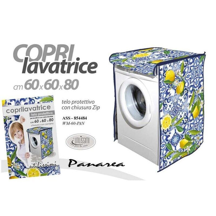 MAURY'S COPRILAVATRICE CON FANTASIA PANAREA 60X60X80 CM IN STILE SICILIANO