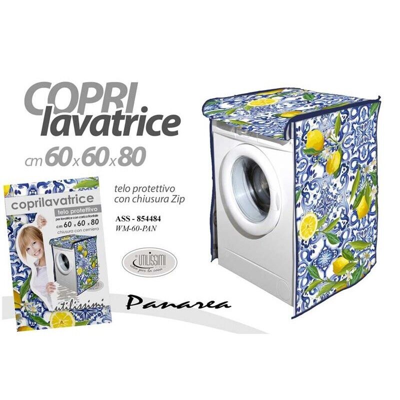 MAURY'S COPRILAVATRICE CON FANTASIA PANAREA 60X60X80 CM IN STILE SICILIANO