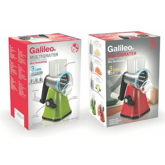 GRATTUGIA MANUALE DA TAVOLO CON VENTOSA 3 IN 1 IN PLASTICA E ACCIAIO