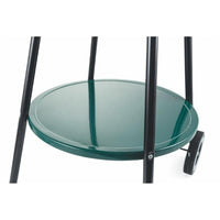 BARBECUE CON RUOTE ROTONDO IN METALLO E ACCIAIO INOX 51X84.5 CM