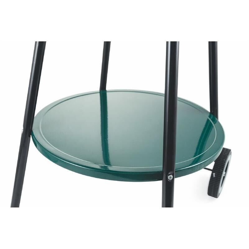 BARBECUE CON RUOTE ROTONDO IN METALLO E ACCIAIO INOX 51X84.5 CM