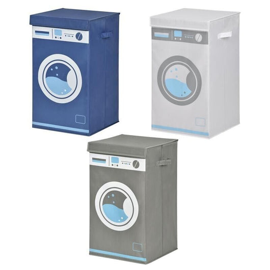 MAURY'S CESTA PORTABIANCHERIA SHABBY OBLÒ 35X35X60CM IN TESSUTO COLORE ASSORTITO