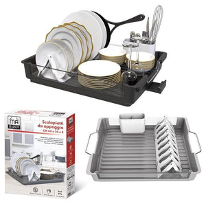 MAURY'S SCOLAPIATTI DA APPOGGIO 44X34X8CM IN PLASTICA E ALLUMINIO