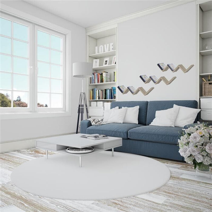 MENSOLA ZIG ZAG DIMENSIONI 59X12X12 CM IN COLORE OLMO