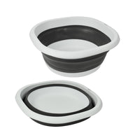 MAURY'S BACINELLA PIEGHEVOLE CAPIENZA DA 5 LT IN COLORE GRIGIO E BIANCO