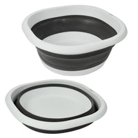 MAURY'S BACINELLA PIEGHEVOLE CAPIENZA DA 7 LT IN COLORE NERO E BIANCO