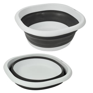 MAURY'S BACINELLA PIEGHEVOLE CAPIENZA DA 7 LT IN COLORE NERO E BIANCO