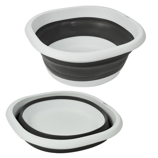 MAURY'S BACINELLA PIEGHEVOLE CAPIENZA DA 7 LT IN COLORE NERO E BIANCO