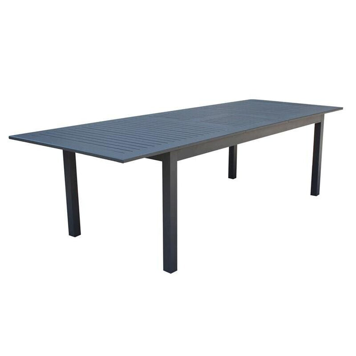 TAVOLO CUBA ALLUNGABILE 220/280 X 100 X H 75 CM COLORE ANTRACITE