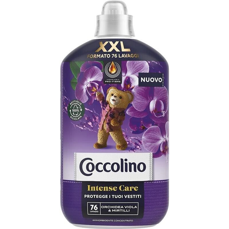SET 6 COCCOLINO AMMORBIDENTE CONCENTRATO DA 1.75LT ORCHIDEA VIOLA E MIRTILLI