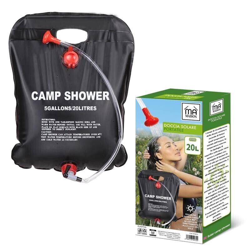 MAURY'S DOCCIA SOLARE PORTATILE PER CAMPING CAPIENZA DA 20 LT