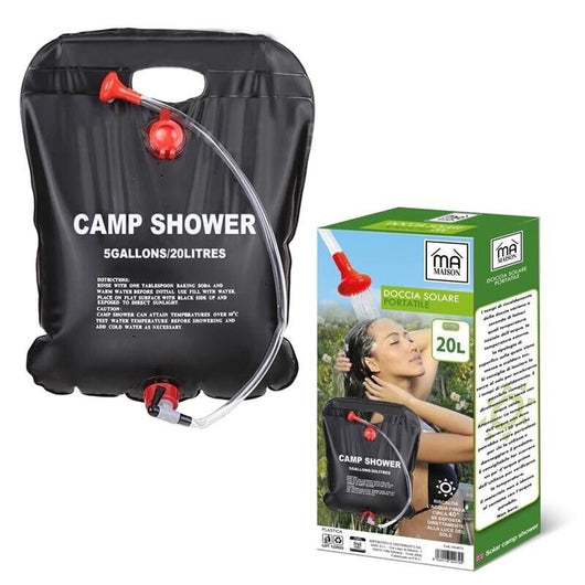 MAURY'S DOCCIA SOLARE PORTATILE PER CAMPING CAPIENZA DA 20 LT
