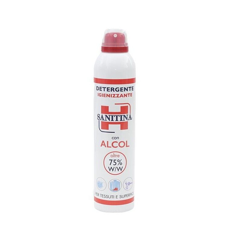 SANITINA SPRAY CON ALCOL 75% IGIENIZZANTE PER TESSUTI E SUPERFICI 300 ML