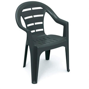 MAURY'S MOYO SEDIA IMPILABILE DA ESTERNO ANTRACITE 54 X 56 X H81 CM