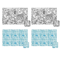 MAURY'S SET 4 TOVAGLIETTE CON SOTTOBICCHIERE COORDINATO ASSORTITO