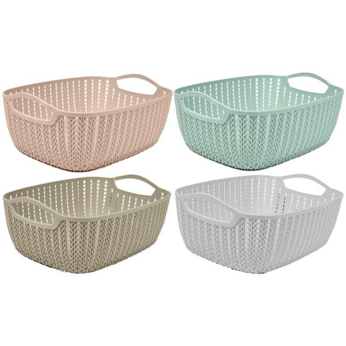 MAURY'S CESTO DA BIANCHERIA WOOLY IN STILE SHABBY 30X22X12 CM ASSORTITO