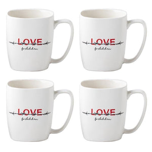 MAURY'S TAZZA KISS CON DECORO ASSORTITO DA 390 CC