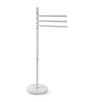 MAURY'S PIANTANA CROMO PORTASCIUGAMANI CON STRUTTURA BIANCA 20X83 CM