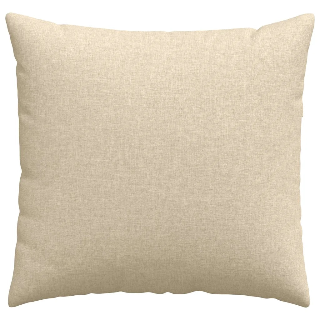 Cuscini da Divano 2 pcs Crema 45 x 45 cm Tessuto