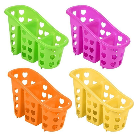 MAURY'S SET PORTA POSATE A 3 SPAZI IN PLASTICA DI COLORE ASSORTITO