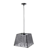 LAMPADARIO QUADRATO IN METALLO 31X108 CM IN COLORE NERO