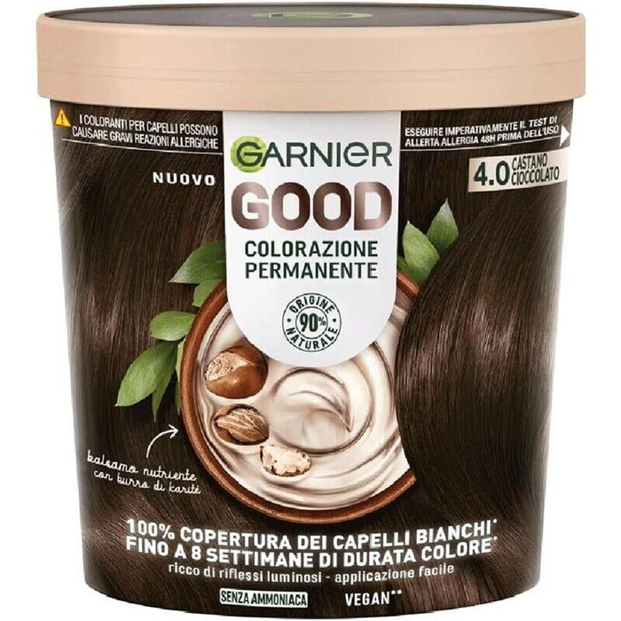 SET 2 GARNIER COLOR GOOD TINTA CAPELLI SENZA AMMONIACA 4.0 CASTANO CIOCCOLATO