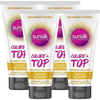 SET 4 SUNSILK TRATTAMENTO TONALIZZANTE COLORE AL TOP 180 ML SERIAL BLONDE
