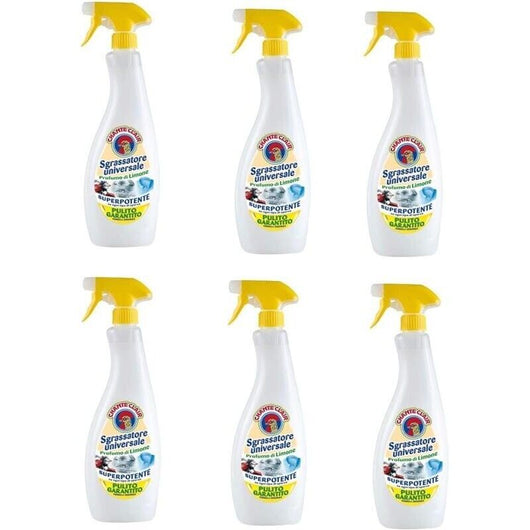 CHANTECLAIR SET 6 PZ SGRASSATORE UNIVERSALE 700ML DISINFETTANTE AL LIMONE