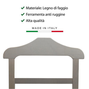 INDOSSATORE APPENDIABITI DA CAMERA PRATIC LEGNO DI FAGGIO GRIGIO 44 X 25 X 98 H