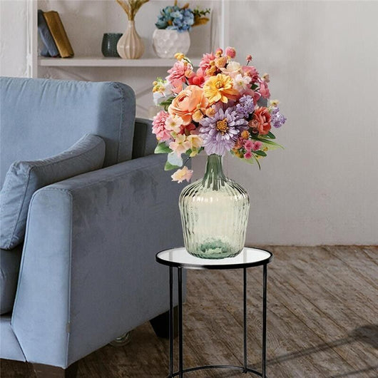 BOTTIGLIA DECORATIVA IN VETRO DA 10 LT IN COLORE CHAMPAGNE