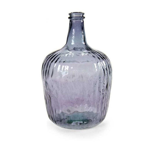 BOTTIGLIA DECORATIVA IN VETRO DA 8 LT IN COLORE PRUGNA