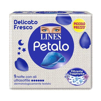 LINES PETALO BLU ASSORBENTI NOTTE CON ALI FLUSSO ABBONDANTE 9 PZ