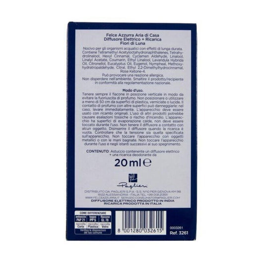 FELCE AZZURRA DIFFUSORE ELETTRICO LUMINOSO 20 ML FIORI DI LUNA OKY