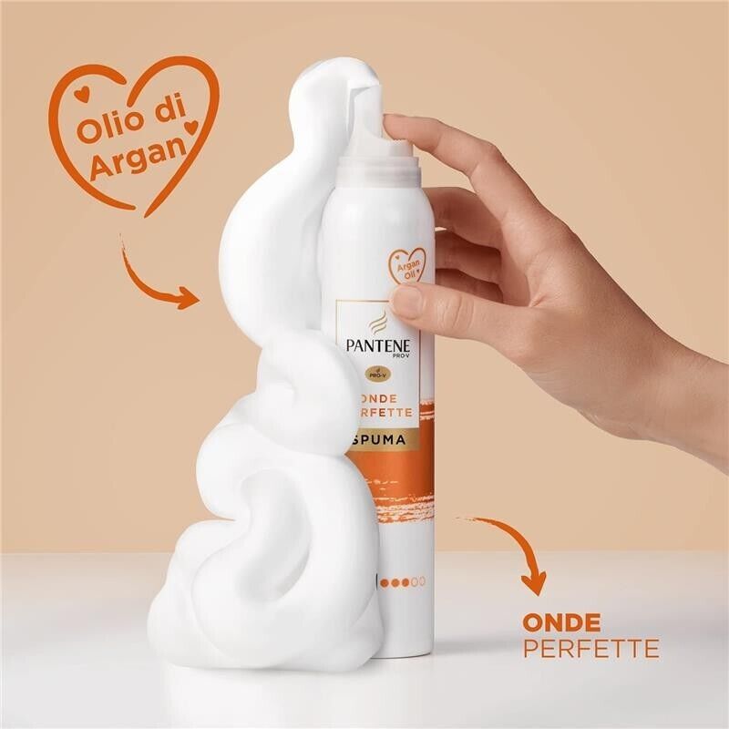 PANTENE PRO-V SPUMA STYLING ONDE PERFETTE 200ML CAPELLI LUMINOSI ALL'ARGAN N3