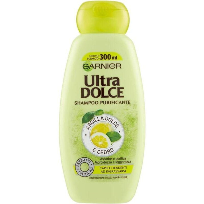 SET 2 GARNIER SHAMPOO PURIFICANTE DA 300 ML ARGILLA DOLCE E CEDRO CAPELLI GRASSI