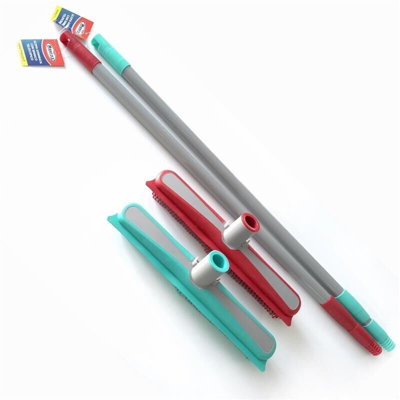 MAURY'S SCOPA GOMMATA CON MANICO TELESCOPICO IN COLORAZIONE ASSORTITA