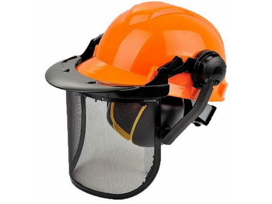 elmetto di protezione con visiera + cuffie cod:ferx.vit47850