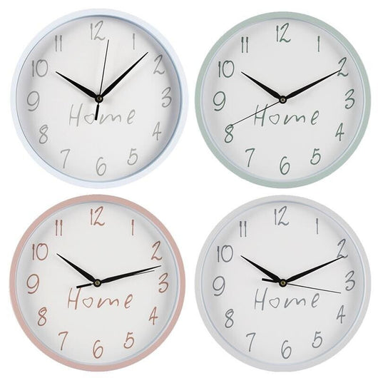 MAURY'S OROLOGIO HOMELY SHABBY CM.30 CON SCRITTA HOME E NUMERI GRANDI COLORAZIONE ASSORTITA