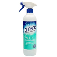 QUASAR SPRAY DETERGENTE VETRI SET 2 PZ X 580 ML CON AMMONIACA SPRAY