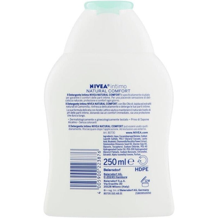 NIVEA SET 6 PZ DETERGENTE INTIMO FORMATO DA 250ML NATURAL COMFORT
