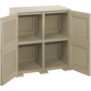 ARMADIO OMNIMODUS MODERNO 2 PORTE E 4 SCOMPARTI 79X43X86 CM TALPA EFFETTO LEGNO