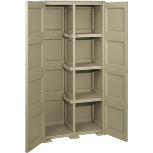 ARMADIO OMNIMODUS LATO PORTASCOPE + 4 SCOMPARTI 79X43X164 CM TALPA EFFETTO LEGNO