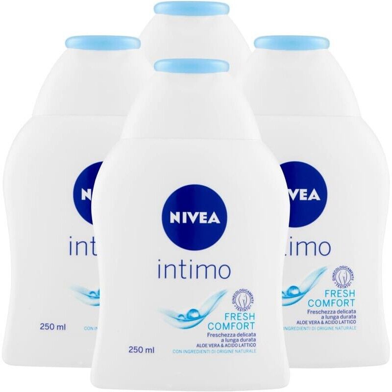 NIVEASET 4 PEZZI DETERGENTE INTIMO FORMATO DA 250ML FRESH COMFORT