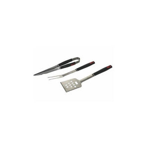 MAURY'S SET BARBECUE TONDO 4 POSIZIONI 36X55H CM + VENTAGLIO DA 32 CM + GRILL SET 3 UTENSILI 43 CM