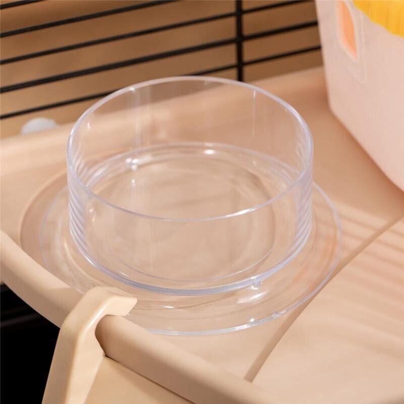 GABBIA PER CRICETI MULTILIVELLO CON CASETTA MANGIATOIA E ABBEVERATOIO TUNNEL E RUOTA 4 ROTELLE - NERO