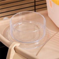 GABBIA PER CRICETI MULTILIVELLO CON CASETTA MANGIATOIA E ABBEVERATOIO TUNNEL E RUOTA 4 ROTELLE - NERO