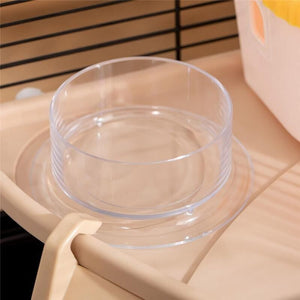 GABBIA PER CRICETI MULTILIVELLO CON CASETTA MANGIATOIA E ABBEVERATOIO TUNNEL E RUOTA 4 ROTELLE - NERO