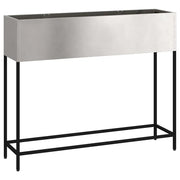 Fioriere | Cassetta per fiori | Vaso da Giardino Rialzato Argento 100 x 26 x 82 cm