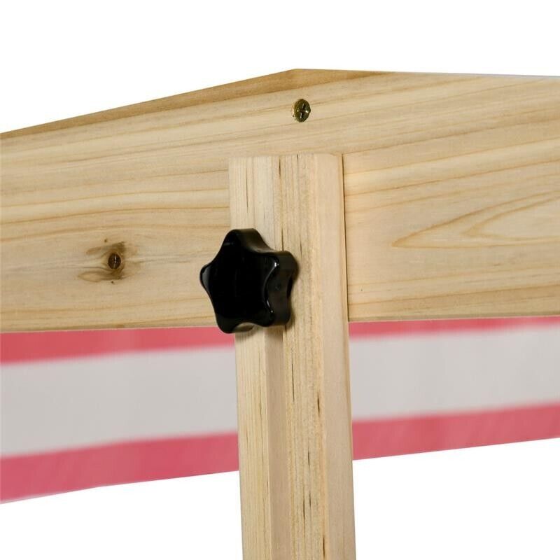 SABBIERA DA CORTILE CON TETTUCCIO REGOLABILE PER BAMBINI 3-8 ANNI 118X118CM