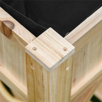 LETTO PER ORTO RIALZATO CON 6 SCOMPARTI IN LEGNO DI ABETE, 78.5X58X81CM